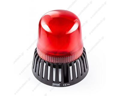 Φάρος Κόκκινος LED με BUZZER 110-230VAC Φ150mm Χ160mm 7 modes IT120R220Z EMAS Φάρος Κόκκινος LED με BUZZER 110-230VAC Φ150mm Χ160mm 7 modes IT120R220Z EMAS